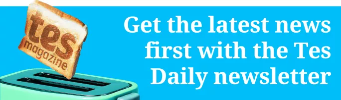 Sign up to the Tes Daily newsletter